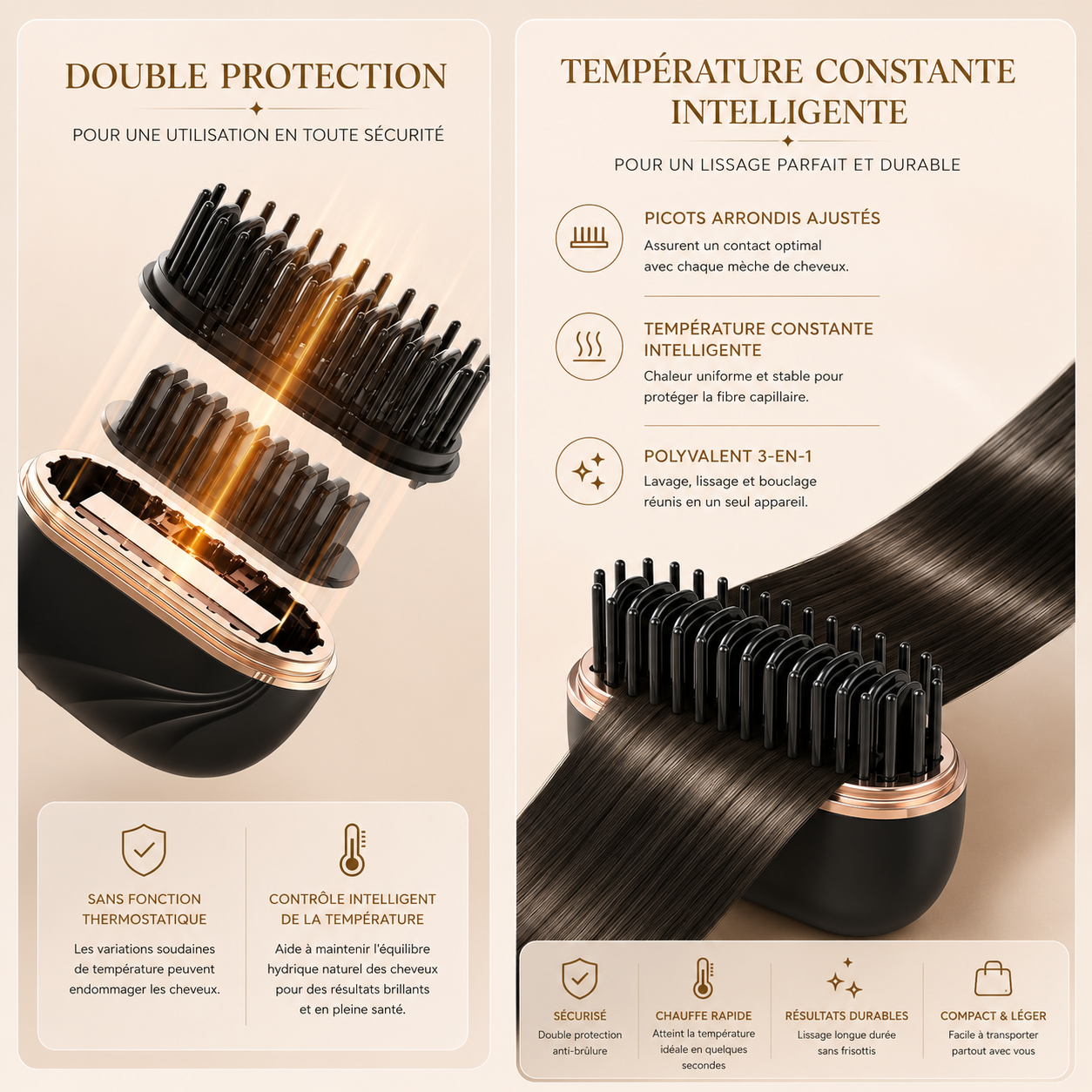 Miss&Glow™ - Mini Brosse Lissante