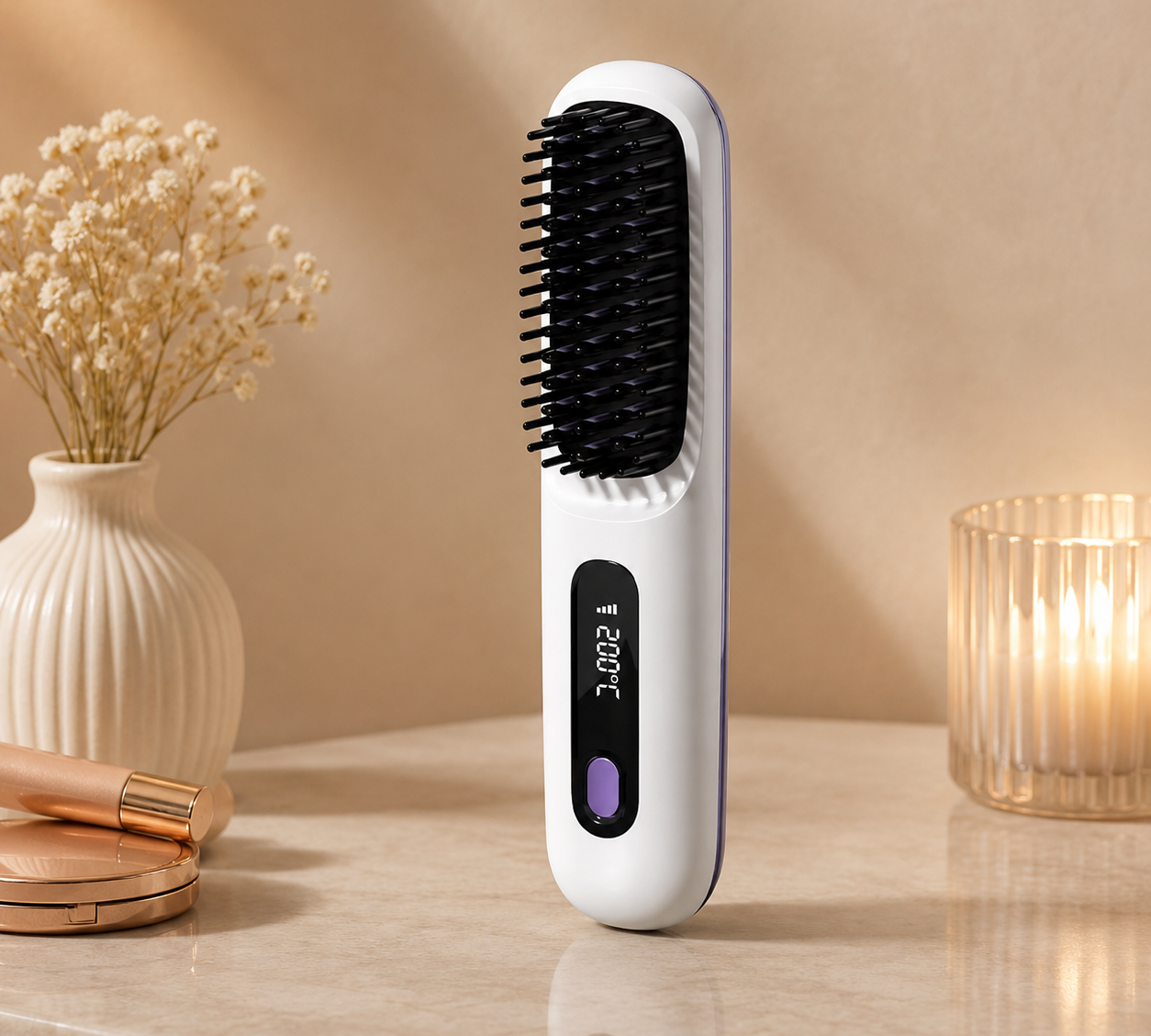 Miss&Glow™- Brosse Lissante Nomade Pro