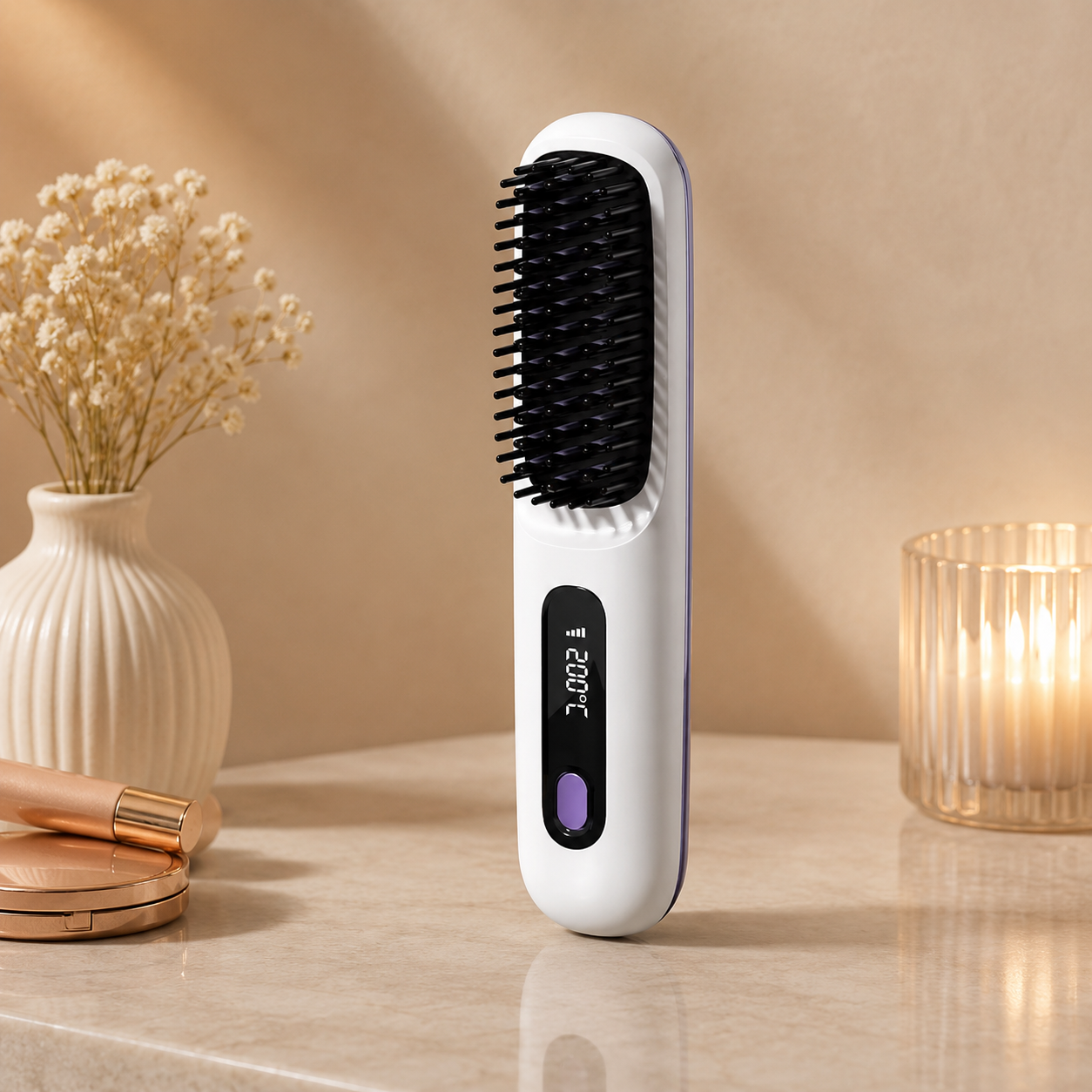 Miss&Glow™- Brosse Lissante Nomade Pro