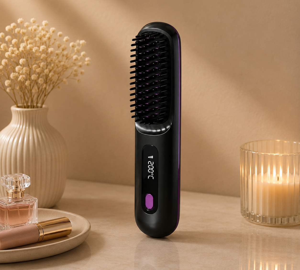 Miss&Glow™- Brosse Lissante Nomade Pro