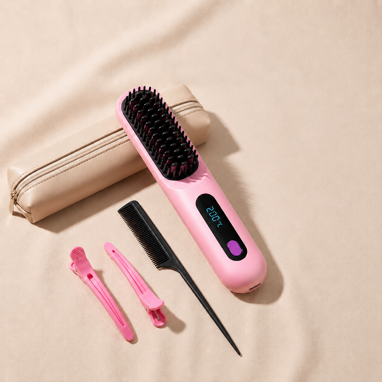 Miss&Glow™- Brosse Lissante Nomade Pro